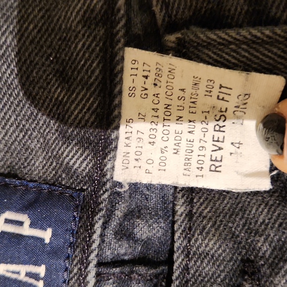 ❤️ GAP 90s VINTAGE MOM JEANS - REVERSE FIT HIGH RISE TAPERED LEG, 14L - Picture 6 of 11